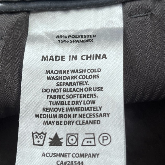 FootJoy FJ Golf Shorts Mens 38 Gray Performance Stretch Grey Chino 9” Inseam - Picture 6 of 9